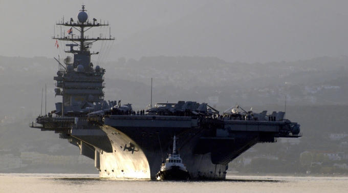 Tàu sân bay Harry S. Truman của Mỹ. (Ảnh:Reuters)