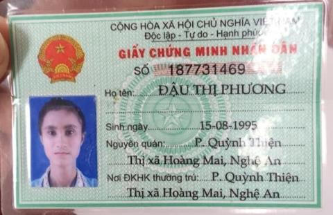 Đậu Thị Phương một trong hai thiếu nữ "mất tích" đã trở về nhà.