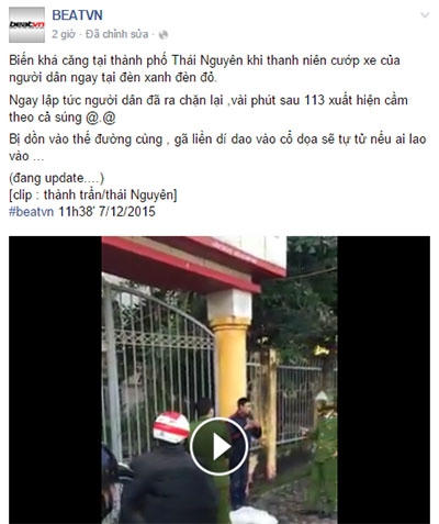 Hình ảnh đoạn video được cắt từ Beat.