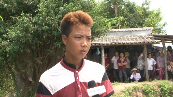 Cháu Trần Quang Nguyên - Nhân chứng của vụ việc.