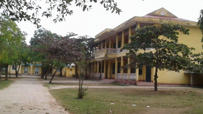 Các phòng học im ỉm đóng cửa. Ảnh: Nguyệt Chi.