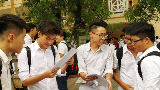 Điểm của từng bài thi được quy về thang điểm 10 để tính điểm xét tốt nghiệp (ảnh: Hà Cường)