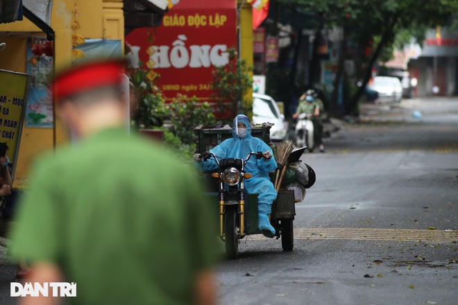 Khu vực phong tỏa tại ngõ 24 Kim Đồng.