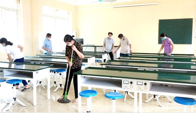 Công tác chuẩn bị sơ sở vật chất được các trường học trên địa bàn huyện Trấn Yên, tỉnh Yên Bái được chuẩn bị chu đáo từ đầu tháng 8.