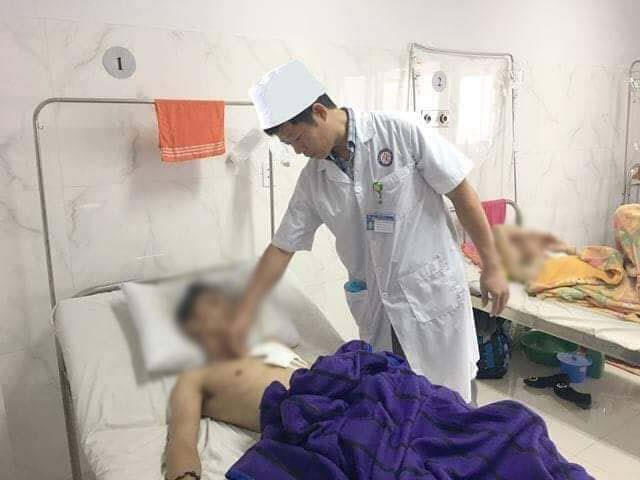 Bệnh nhân sau khi được phẫu thuật, cứu sống kịp thời.