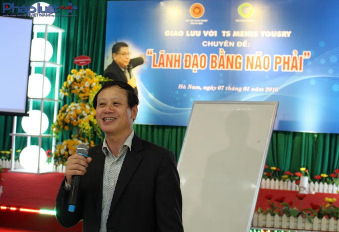 Ông Đinh Văn Hồng, Chủ tịch Hiệp hội doanh nghiệp tỉnh Hà Nam. (Ảnh: Đức Biên)