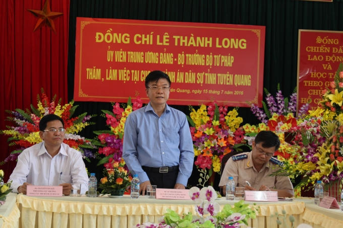 Bộ trưởng Lê Thành Long làm việc với THADS.