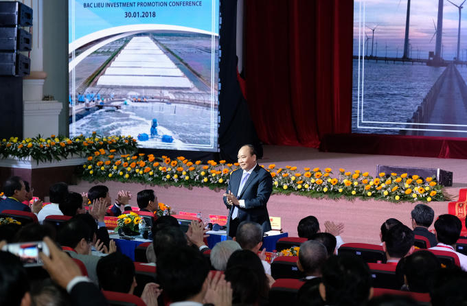 Thủ tướng Chính phủ Nguyễn Xuân Phúc tại hội nghị.