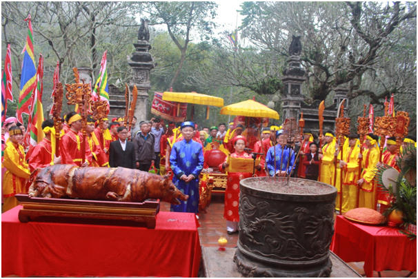 Khai mạc Lễ hội Gióng năm 2018 tại Khu di tích Lịch sử đền Sóc, huyện Sóc Sơn, TP Hà Nội.
