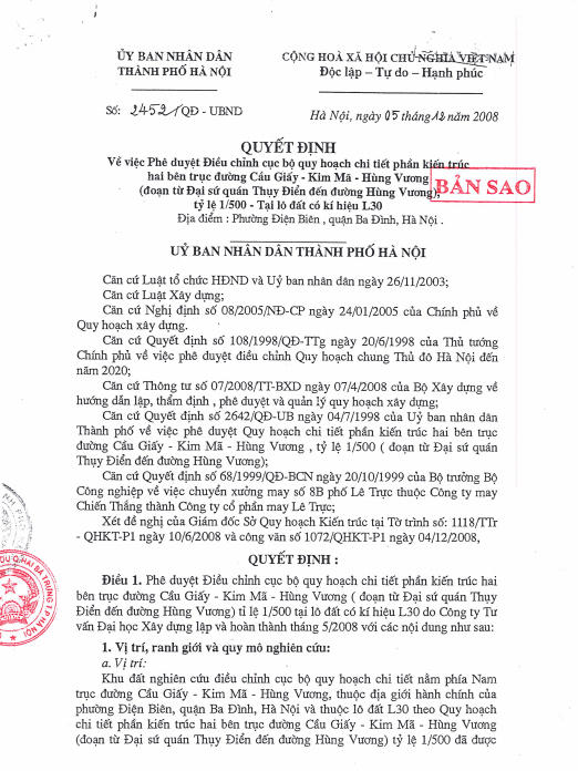 Dự án 8B Lê Trực: Phương án xử lý nào để an toàn và thỏa đáng?