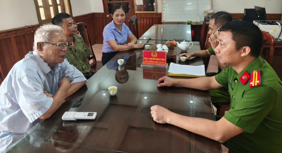 Công an kịp thời ngăn chặn 1 vụ lừa đảo qua không gian mạng. (Ảnh: CANB)