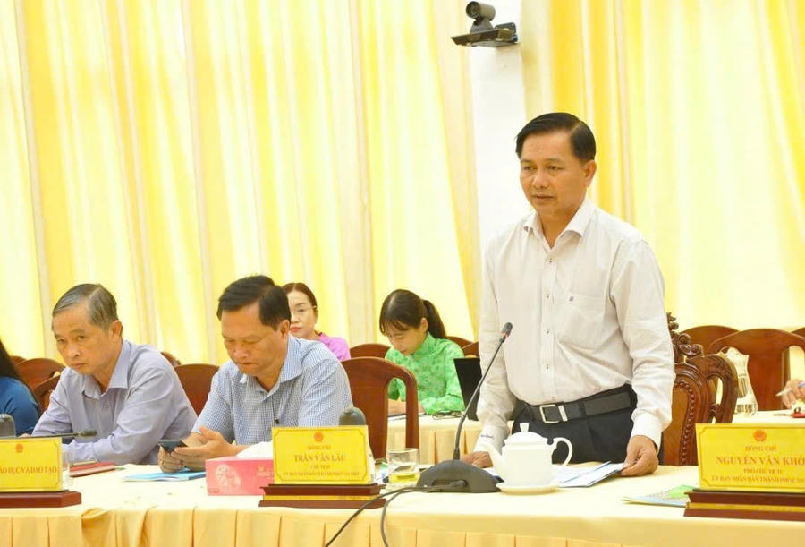 Ông Trần Văn Lâu – Chủ tịch UBND TP Cần Thơ đánh giá cao những đóng góp của Trường Đại học Nam Cần Thơ.