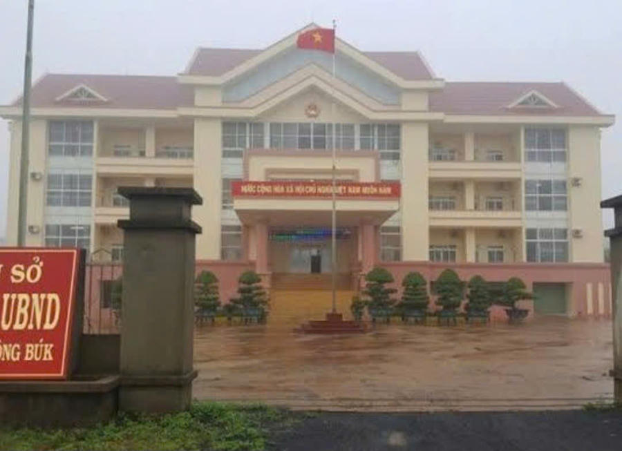 Trụ sở HĐND, UBND huyện Krông Búk. Ảnh: V.L