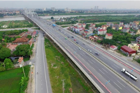 Tuyến đường dự kiến đặt tên Trường Sa trên địa bàn huyện Đông Anh. Ảnh: Mạnh Thắng.