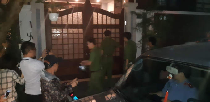 Khoảng 18h chiều nay 18/9, công an có mặt tại nhà riêng của ông Đào Tấn Bằng nằm trên đường Hải Hồ, quận Hải Châu, TP Đà Nẵng.