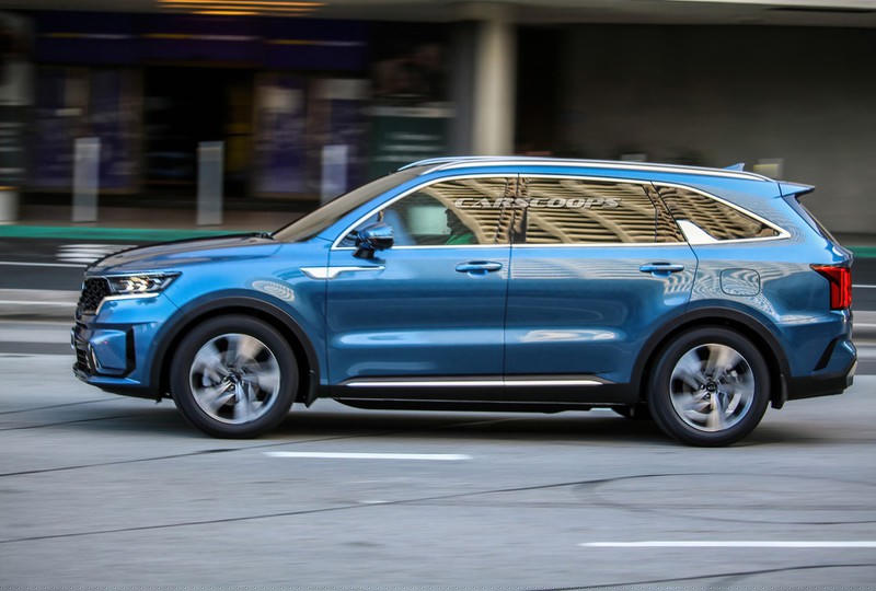kia sorento 2021 bat ngo lo dien hoan toan tren duong pho. hinh 3