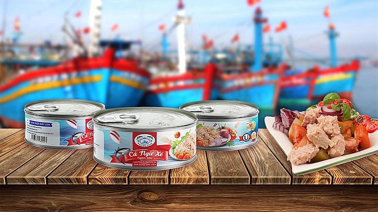 Xuất khẩu cá ngừ đóng hộp cán đích 299 triệu USD. (Ảnh minh hoạ)