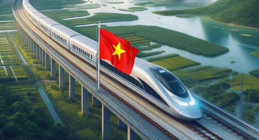 Bộ Xây dựng trả lời kiến nghị cử tri về việc không cho phép các nhà thầu Trung Quốc tham gia đấu thầu Dự án đường sắt tốc độ cao trên trục Bắc - Nam. (Ảnh minh họa)