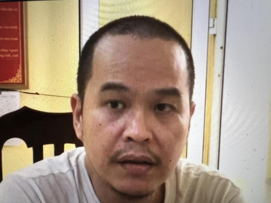 Đối tượng bị bắt giữ.