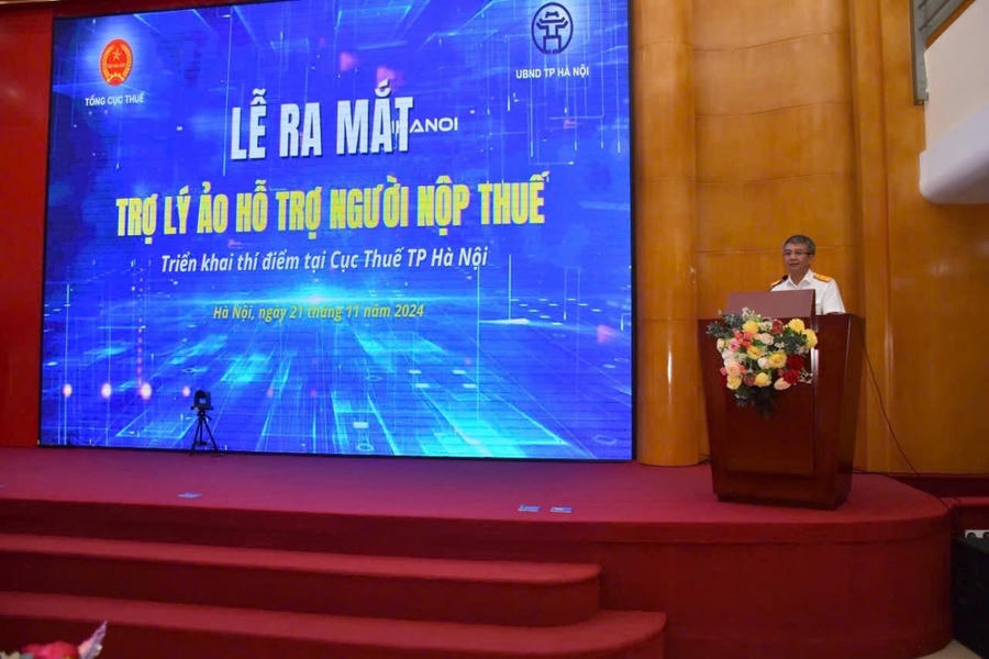 Lễ ra mắt Trợ lý ảo hỗ trợ người nộp thuế ngày 21/11/2024.