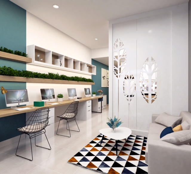 Không gian đa năng, hiện đại của Office-tel Sunrise Cityview.