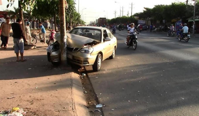 Hiện trường vụ TNGT đáng tiếc