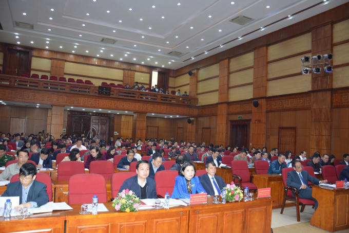 Hội nghị có sự tham dự của  lãnh đạo UBND tỉnh, các Ủy viên UBND tỉnh cùng hơn 135 Doanh nghiệp.