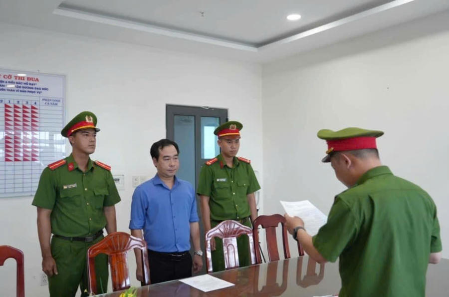 Bị can Nguyễn Hoàng Phương. Ảnh: Công an TP Phan Thiết
