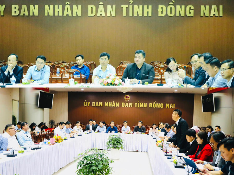 Quang cảnh hội nghị xúc tiến đầu tư và thương mại tại Văn Phòng UBND Đồng Nai