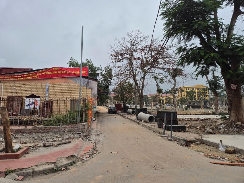 Một góc dự án vườn hoa hồ Hạnh Phúc.