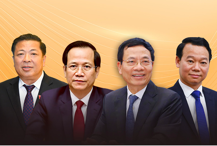 4 bộ trưởng vừa được Quốc hội phê chuẩn, bổ nhiệm.