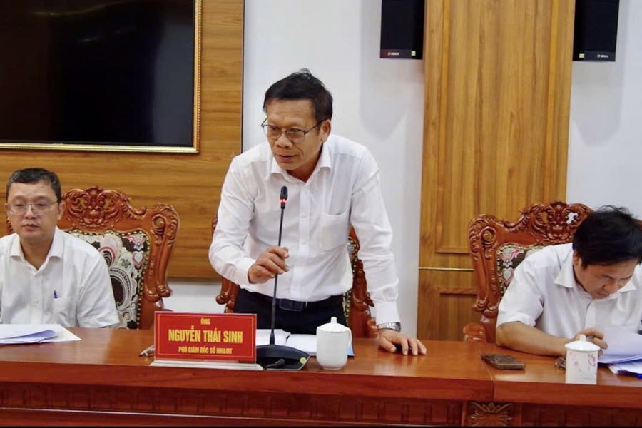 Ông Nguyễn Thái Sinh, Phó Giám đốc Sở Nông nghiệp & Môi trường TP Hồ Chí Minh tại hội nghị