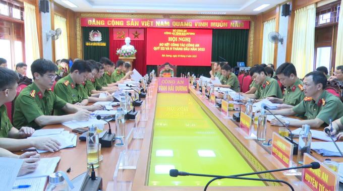 Công an tỉnh Hải Dương tổ chức hội nghị sơ kết công tác Công an 9 tháng đầu năm 2022.