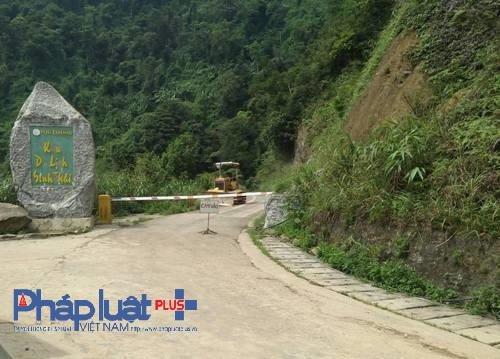 Trạm kiểm soát phương tiện ra vào khu vực sinh thái vườn Quốc gia Tam Đảo (Ảnh: Đào Tấn