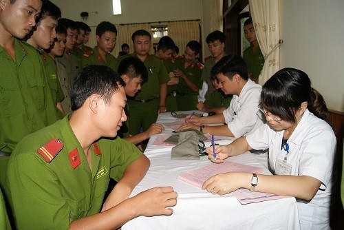 Bộ Công an đề xuất phương thức đóng BHYT với thân nhân của cán bộ, chiến sĩ Công an. Ảnh Internet