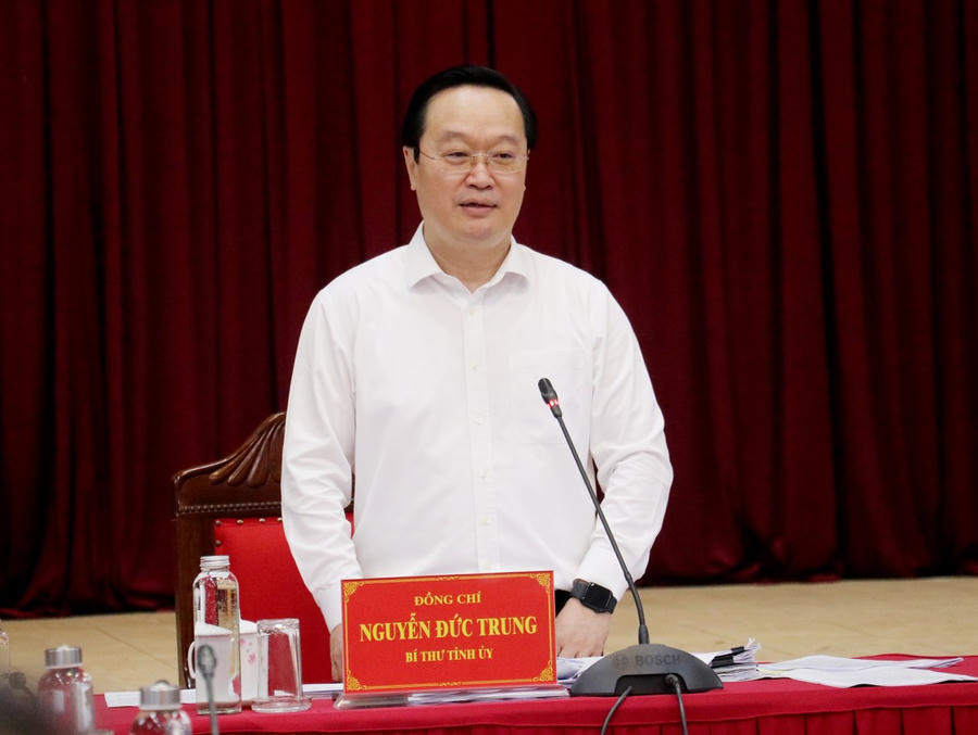 Ông Nguyễn Đức Trung Bí thư Tỉnh ủy được đề xuất làm Trưởng Ban Chỉ đạo.