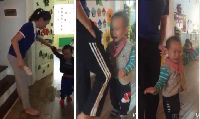 Giáo viên trường mầm non quát mắng, đánh đập trẻ nhỏ thậm tệ.