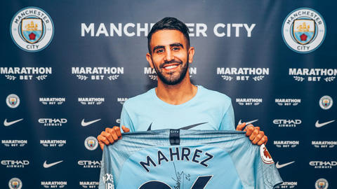 Mancity chiêu mộ Mahrez từ Leicester.