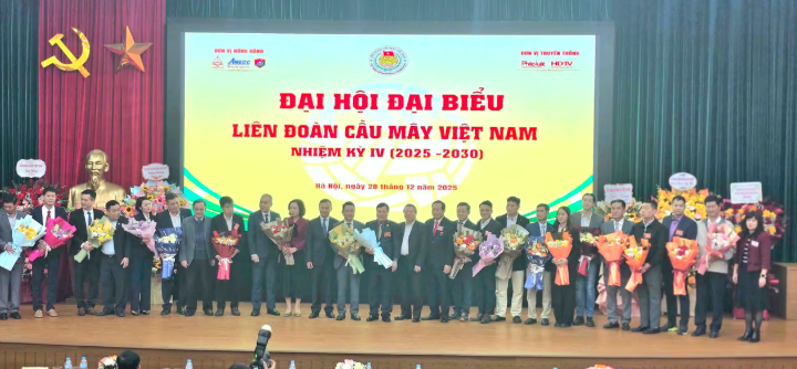 Ban chấp hành Liên đoàn cầu mây nhiệm kỳ IV (Giai đoạn 2025 – 2030) (Ảnh Hoàng Vượng)