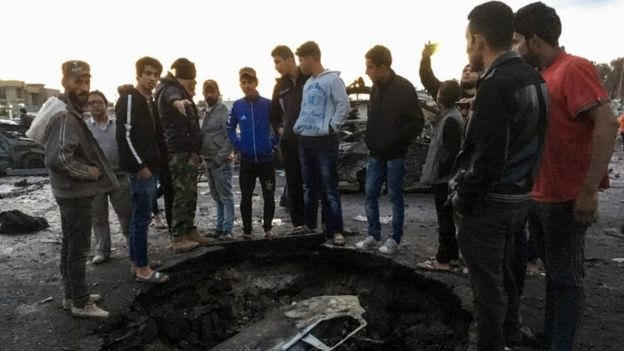 Đầu năm 2017, Baghdad đã phải hứng chịu hàng loạt các cuộc đánh bom liều chết liên tiếp của IS, sau đó, tình hình lắng dịu cho đến nay, khi thành phố này bị ba đợt tấn công liên tiếp ba ngày. (Ảnh: AFP)