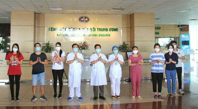 Các bệnh nhân đã khỏi COVID-19.