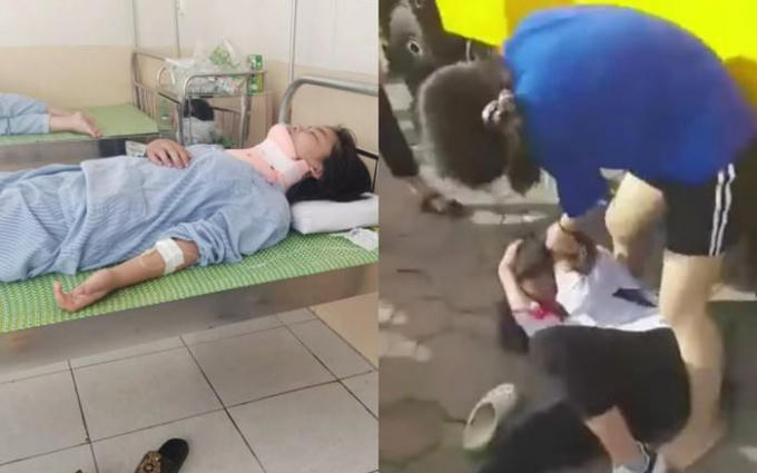 Nữ sinh lớp 8 bị bạn đánh phải nhập viện