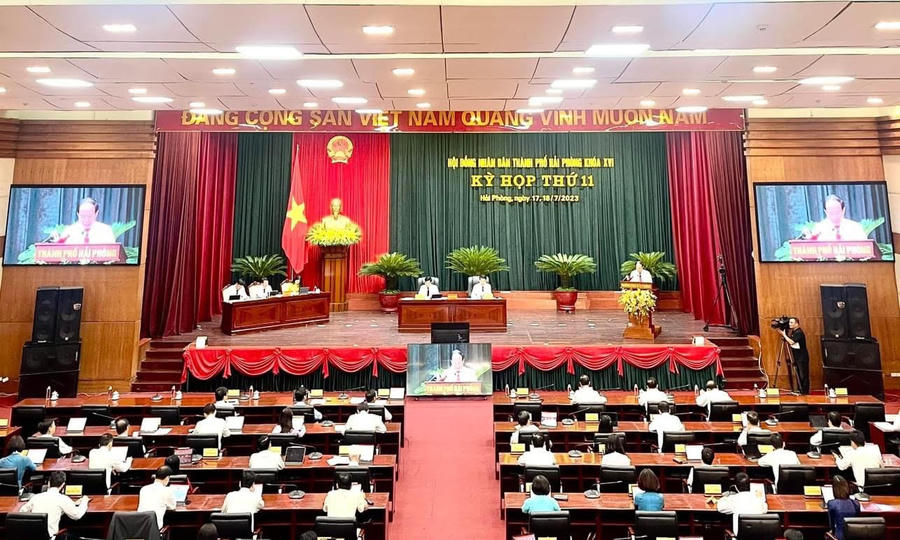 Quang cảnh Kỳ họp thứ 11 HĐND TP Khóa 16 sáng ngày 17/7