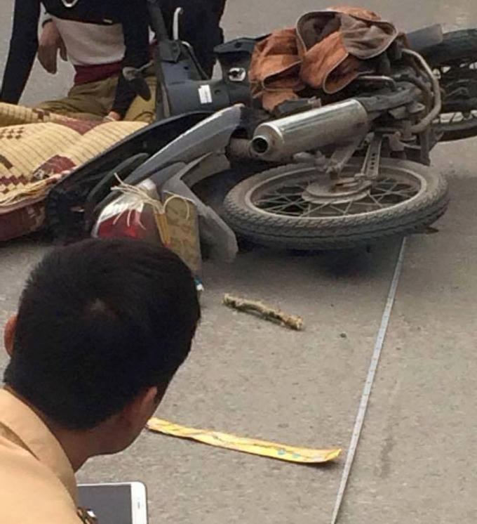 Hiện trường xảy ra vụ tai nạn