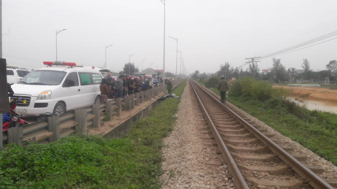 Hiện trường vụ tai nạn.