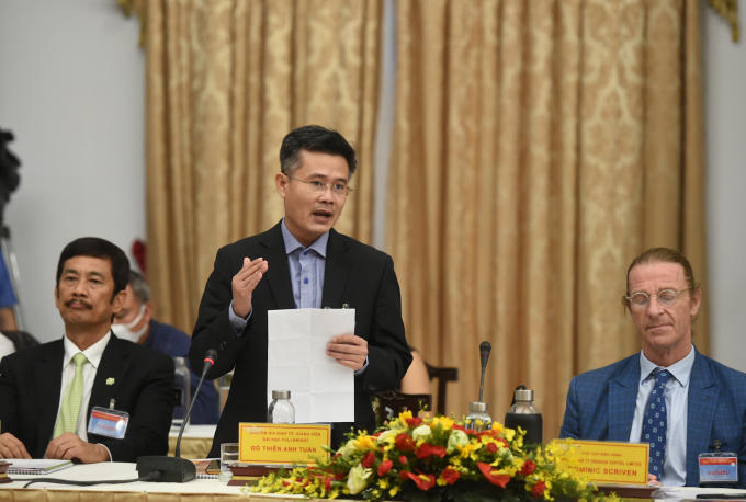 Giảng viên Chương trình giảng dạy kinh tế Fulbright, TS. Đỗ Thiên Anh Tuấn: Kinh tế Việt Nam phải do người Việt Nam làm chủ. Ảnh: VGP/Quang Hiếu