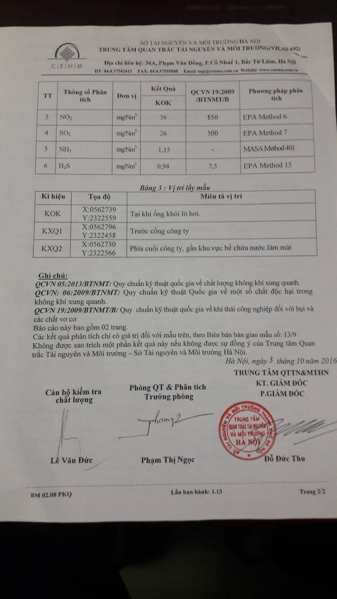 Chủ tịch Hà Nội chỉ đạo, ô nhiễm khí ở cụm Công nghiệp Ngọc Liệp Quốc Oai được xử lý triệt để