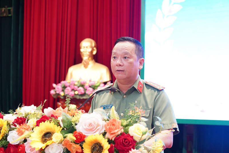 Đại tá Phạm Thanh Hùng, phát biểu tại buổi lễ tuyên dương