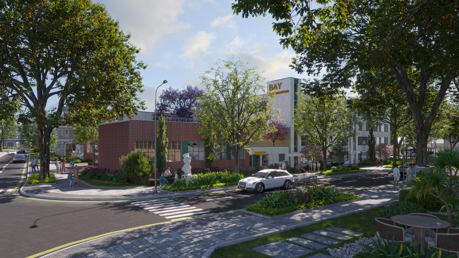 Mầm non nội khu rộng 3000m2.