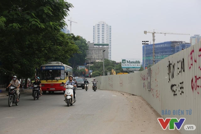 Hiện dự án đang chuẩn bị triển khai phần đi ngầm ở ngã tư Cầu Giấy - Voi Phục.